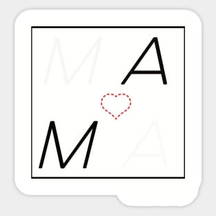 Mama t-shart Sticker